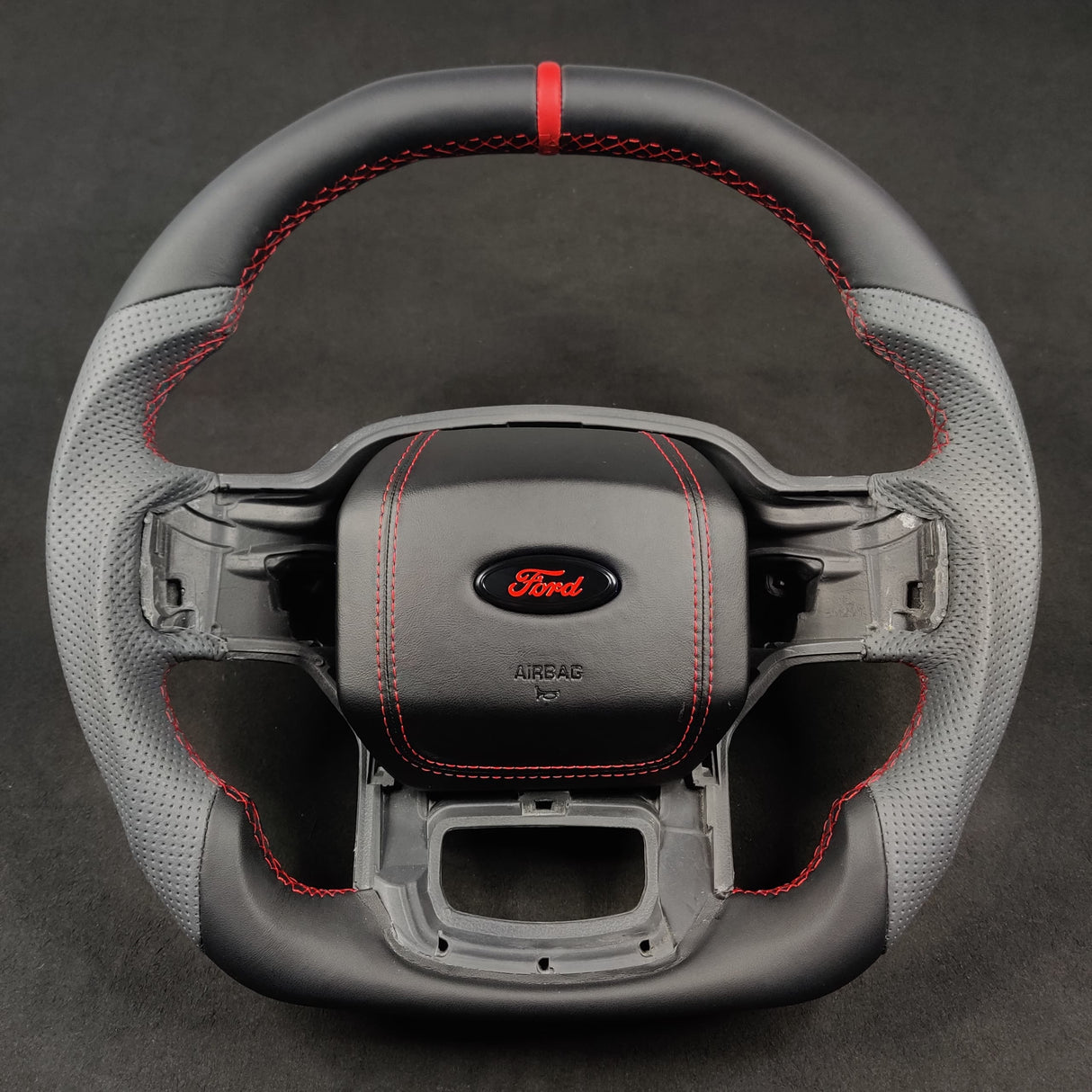 2023-2026+ Ford Super Duty F250 Custom Carbon Fiber Steering Wheel - AutoLEDTech.com