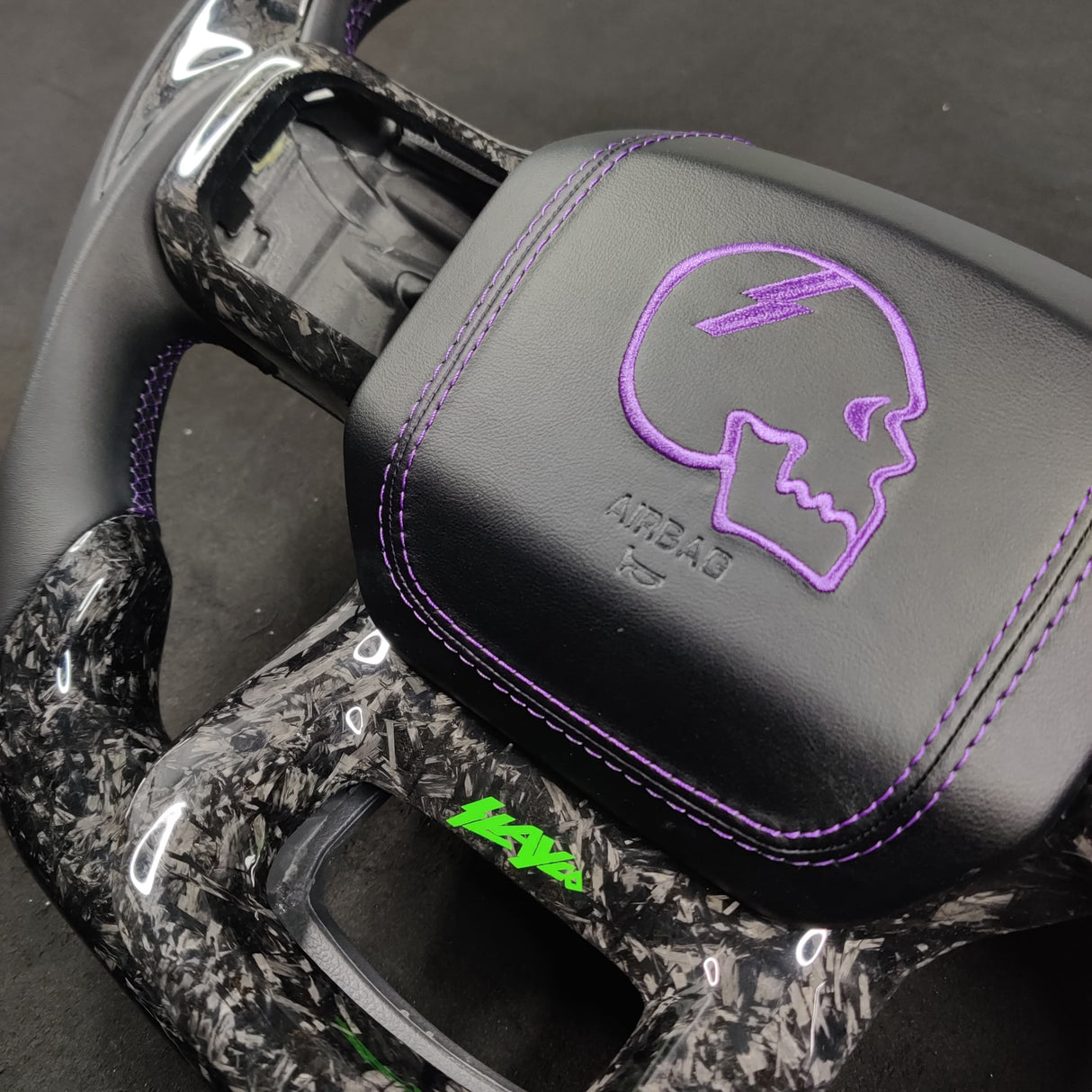 2021-2026+ Ford F150 & Raptor Custom Carbon Fiber LED Steering Wheel - AutoLEDTech.com