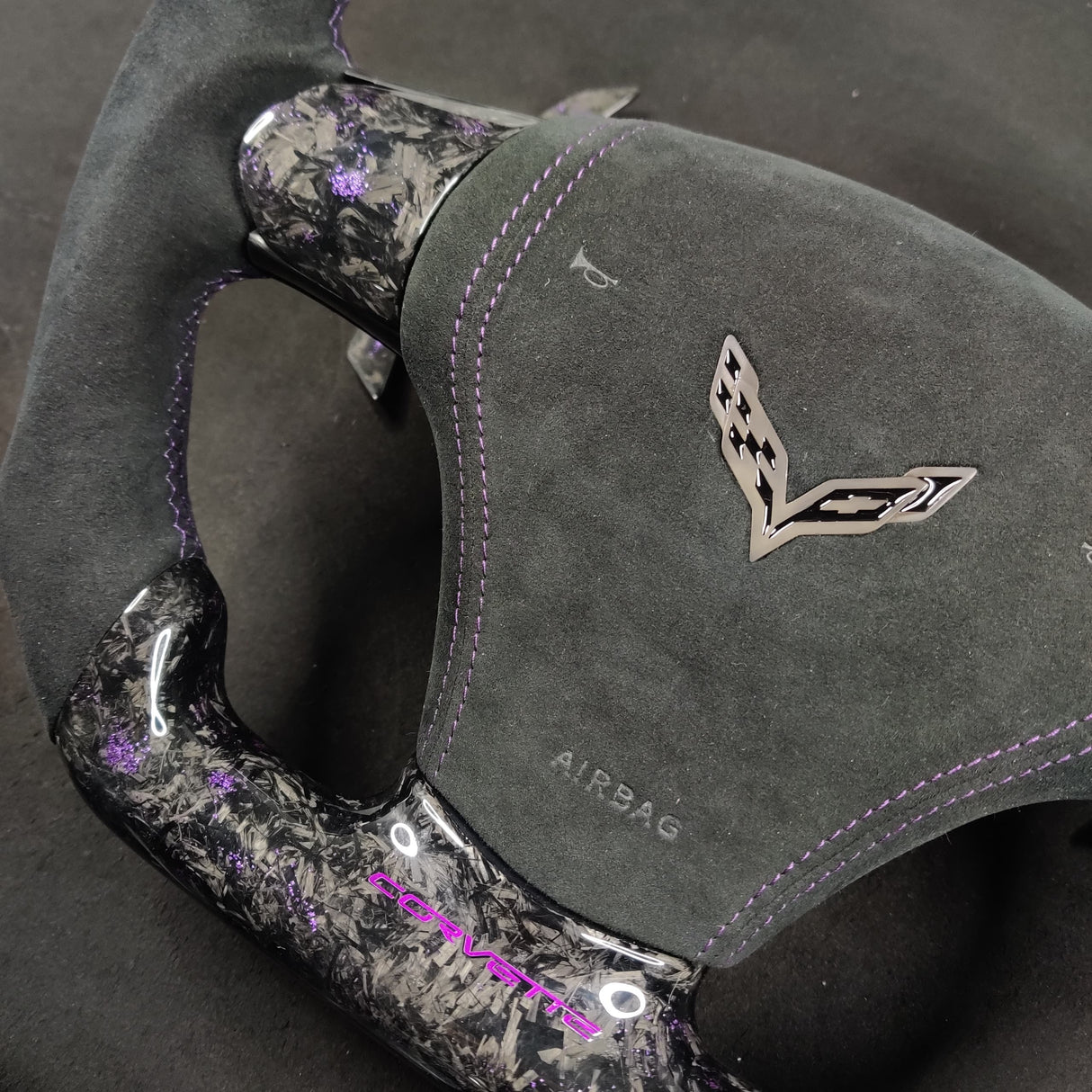 2006-2013 C6 Corvette Custom Carbon Fiber Steering Wheel - AutoLEDTech.com