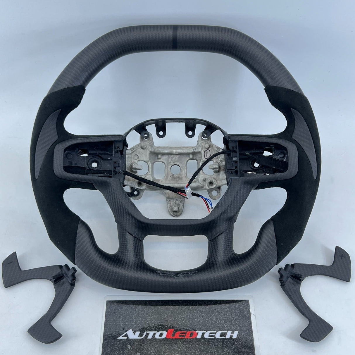 2021-2026+ Ram TRX 1500 Custom Carbon Fiber Steering Wheel - AutoLEDTech.com