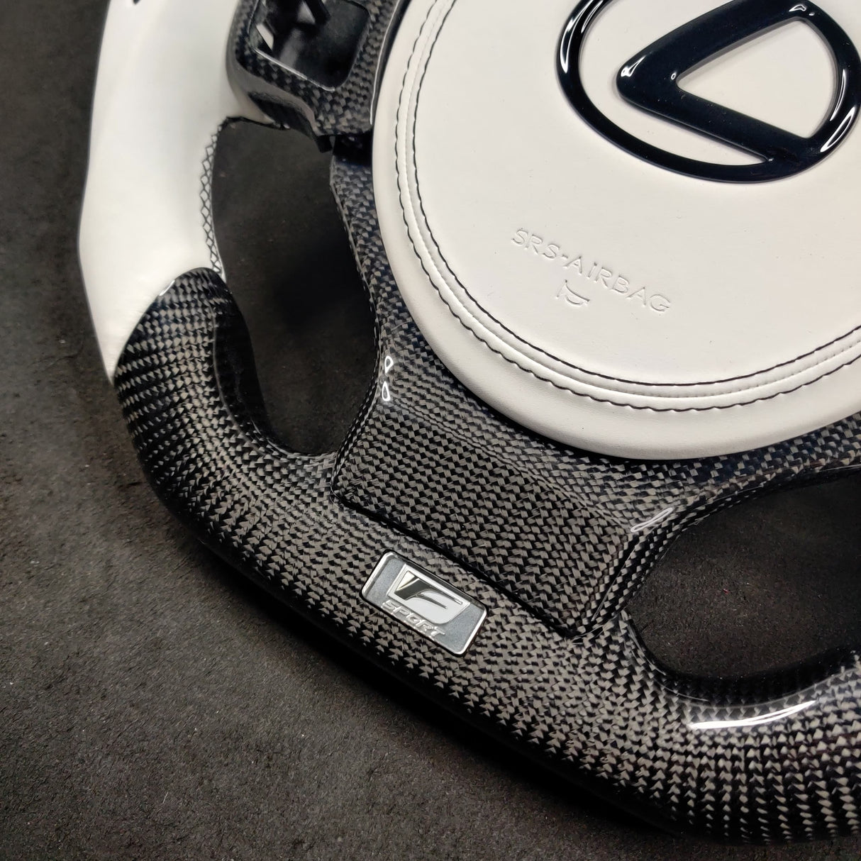 2014-2026 Lexus IS RC Custom Carbon Fiber Steering Wheel w/ LED RPM Display - AutoLEDTech.com