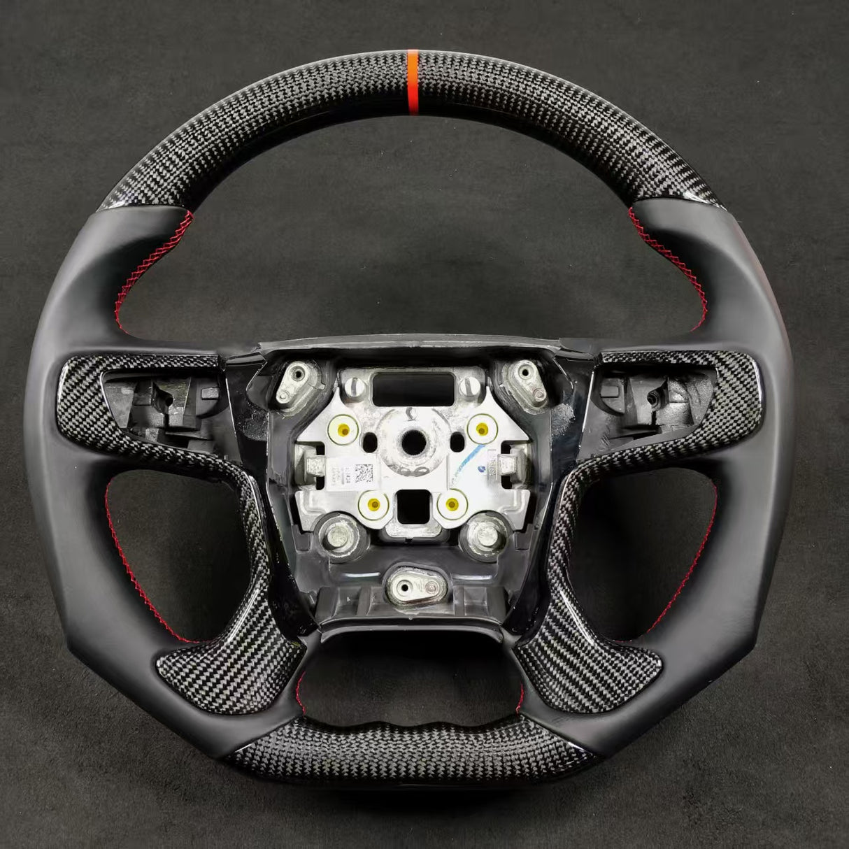 2014-2020 GMC Sierra Yukon Custom Carbon Fiber Steering Wheel - AutoLEDTech.com