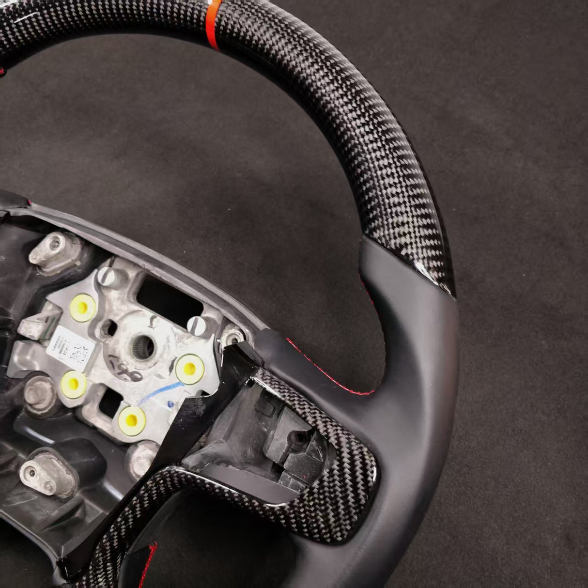 2014-2020 GMC Sierra Yukon Custom Carbon Fiber Steering Wheel - AutoLEDTech.com