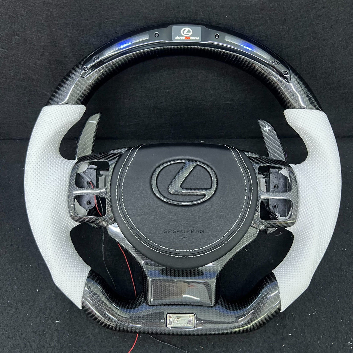 2014-2026 Lexus IS RC Custom Carbon Fiber Steering Wheel w/ LED RPM Display - AutoLEDTech.com
