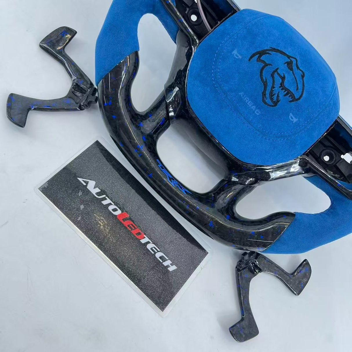 2021-2026+ Ram TRX 1500 Custom Carbon Fiber Steering Wheel - AutoLEDTech.com