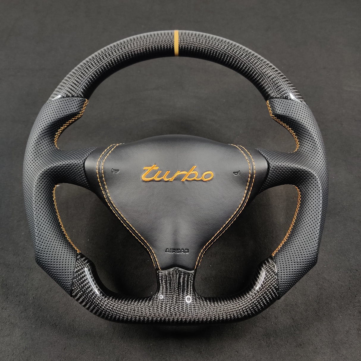 1995-2005 Porsche 996 993 986 Custom Carbon Fiber Steering Wheel - AutoLEDTech.com