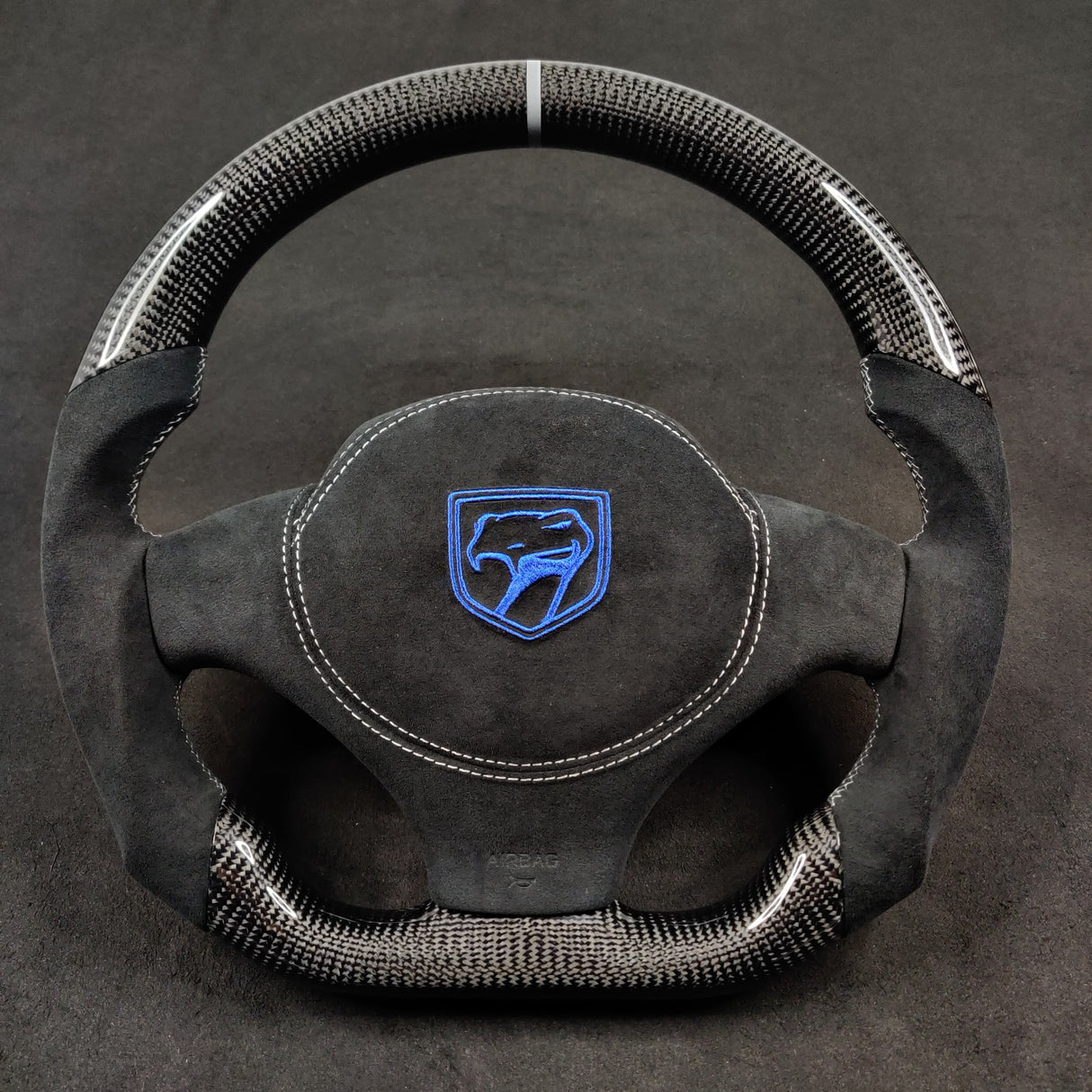 1996-2010 Dodge Viper Custom Carbon Fiber LED Steering Wheel