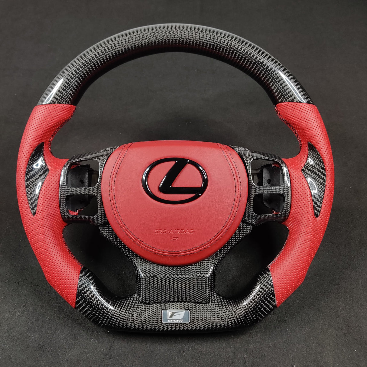 2014-2026 Lexus IS RC Custom Carbon Fiber Steering Wheel w/ LED RPM Display - AutoLEDTech.com