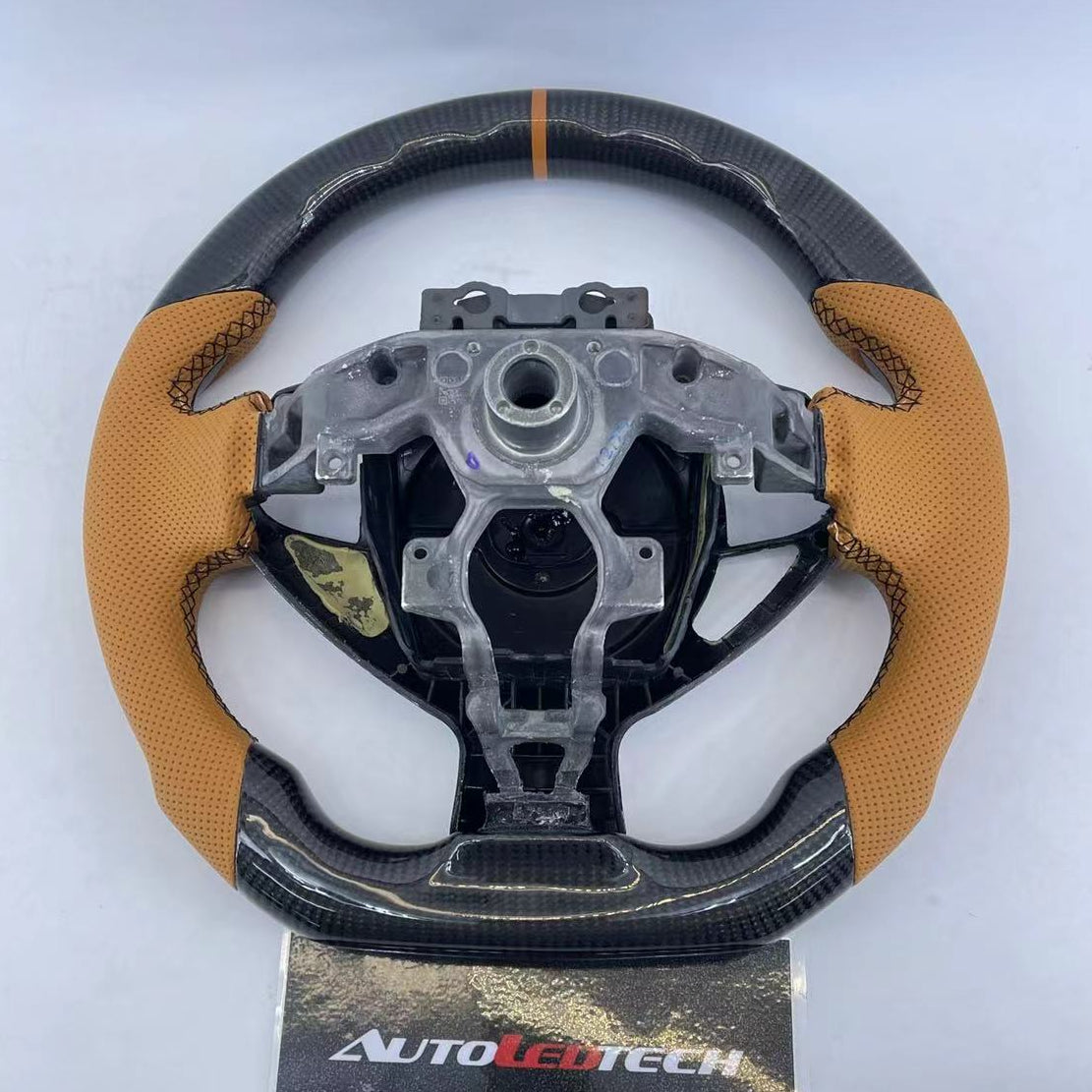 2009-2020 Nissan 370z Custom Carbon Fiber Steering Wheel - AutoLEDTech.com