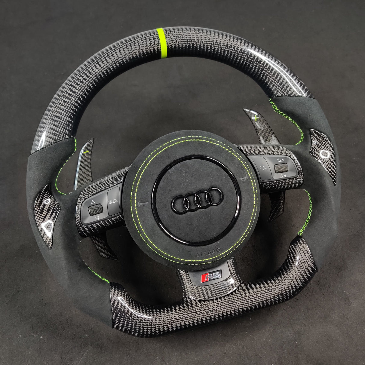 2006-2015 Audi R8/TT Custom Carbon Fiber Steering Wheel - AutoLEDTech.com