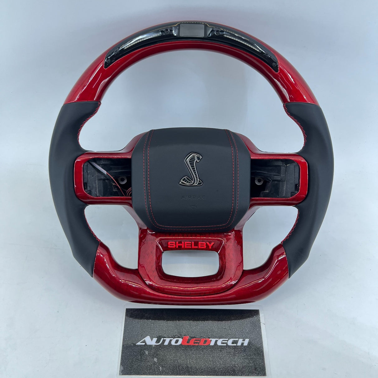 2021-2027+ Ford F150 & Raptor Custom Carbon Fiber LED Steering Wheel - AutoLEDTech.com