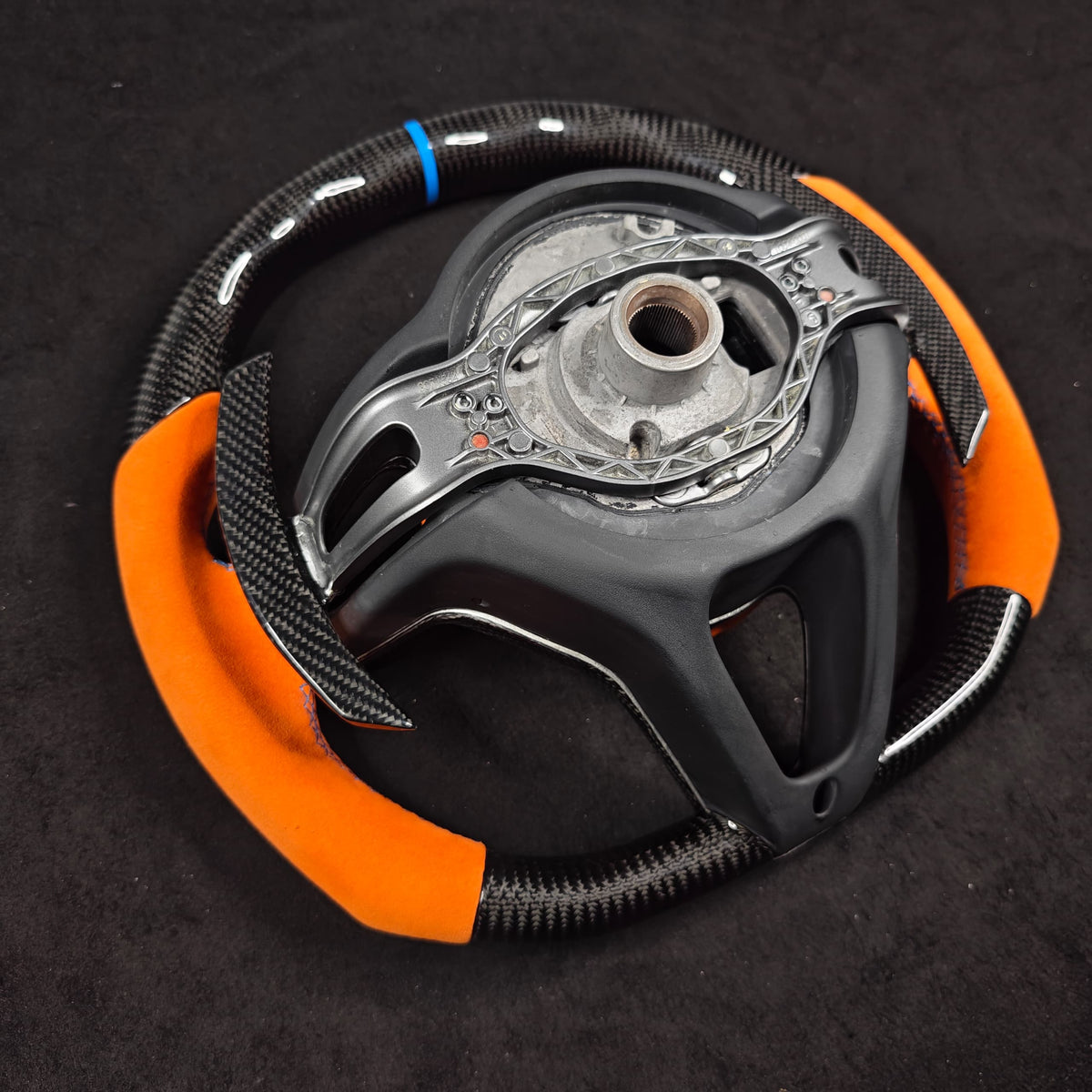 Mclaren 720S 765LT Custom Carbon Fiber Steering Wheel - AutoLEDTech.com