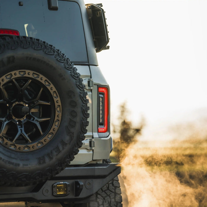 2021-2026+ Ford Bronco Red Smoked LED V2 Flush Mount Tail Lights - AutoLEDTech.com