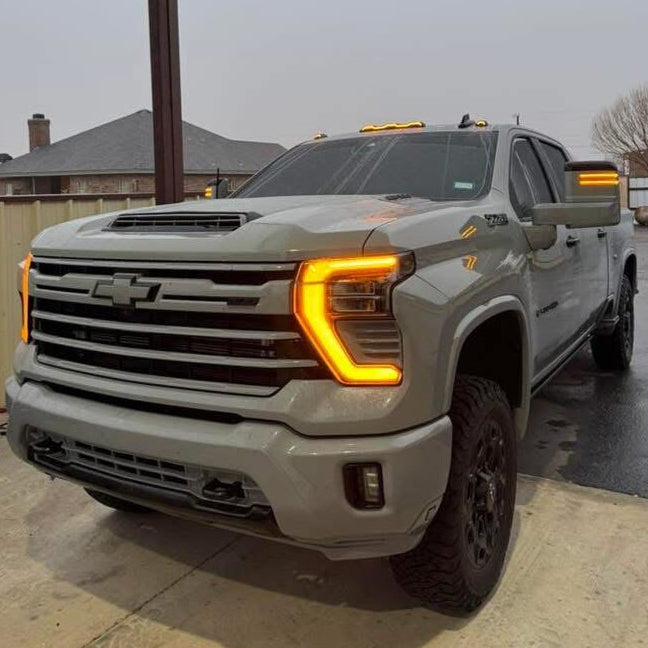 2024+ Chevy Silverado HD 2500/3500 Amber DRL Headlight Harness Kit