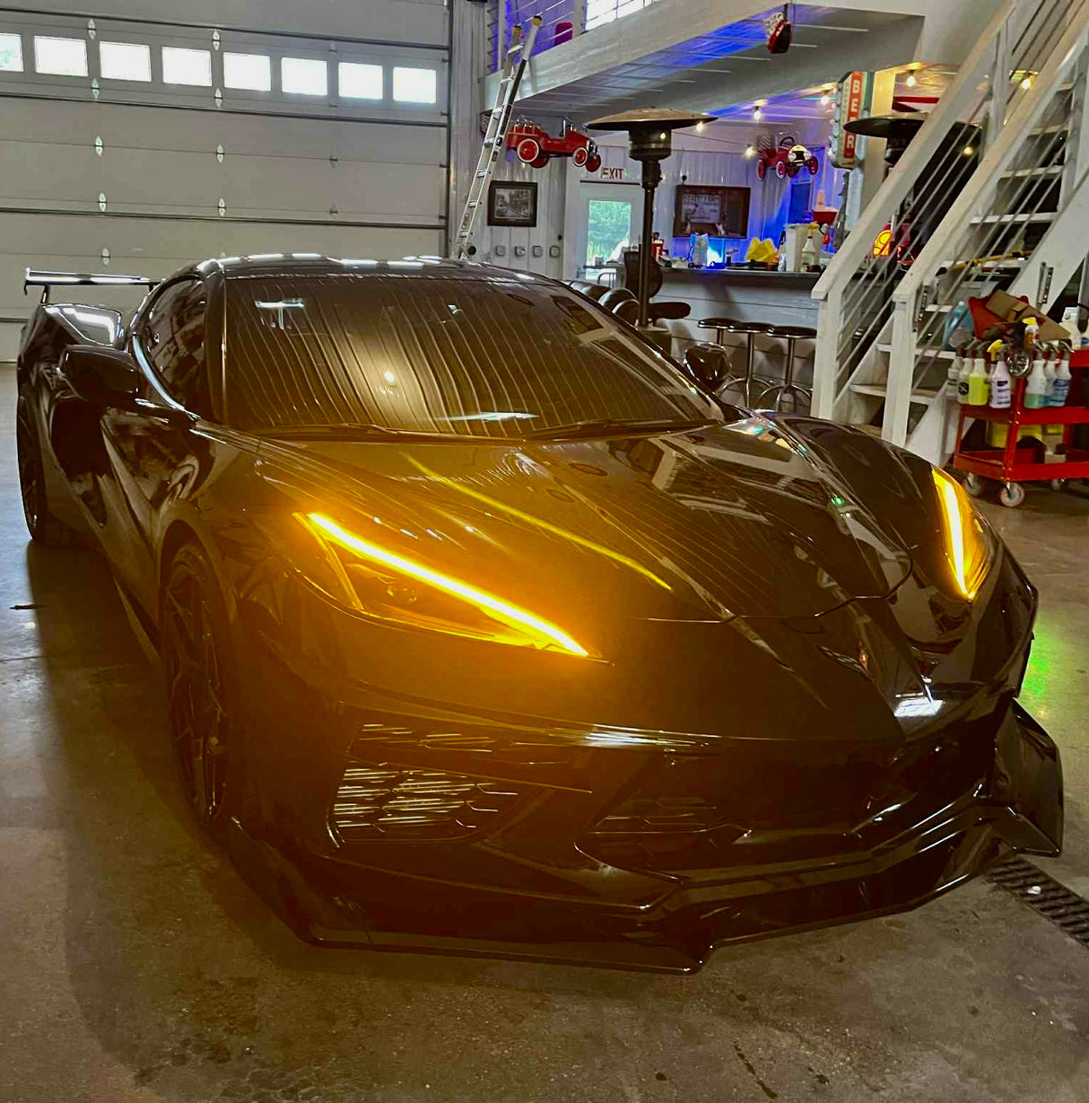 2020-2026 Chevy C8 Corvette Amber DRL Headlight Harness Kit