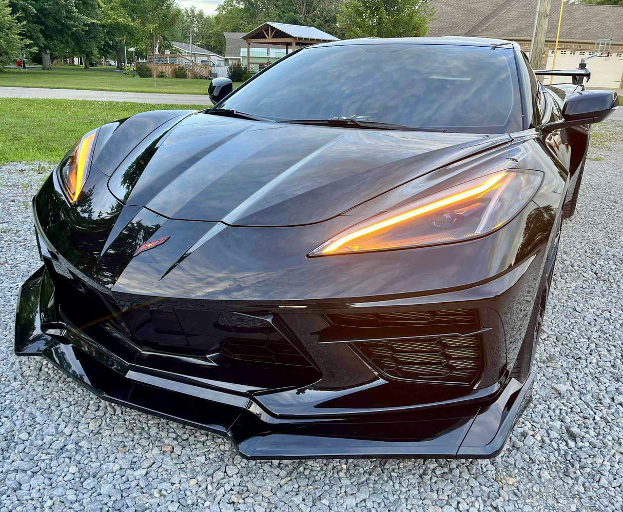 2020-2026 Chevy C8 Corvette Amber DRL Headlight Harness Kit