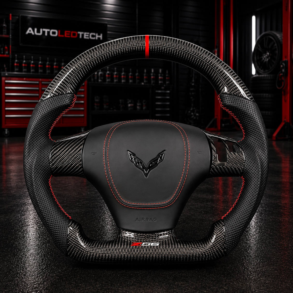 2006-2013 C6 Corvette Custom Carbon Fiber Steering Wheel