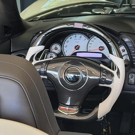2006-2013 C6 Corvette Custom Carbon Fiber Steering Wheel - AutoLEDTech.com