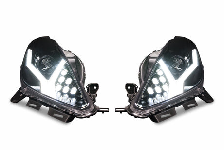 2014-2019 Chevrolet C7 Corvette LED DRL Projector Headlights - Aventador Style LED headlight kit AutoLEDTech Oracle Lighting Trendz Flow Series RGBHaloKits OneUpLighting Morimoto