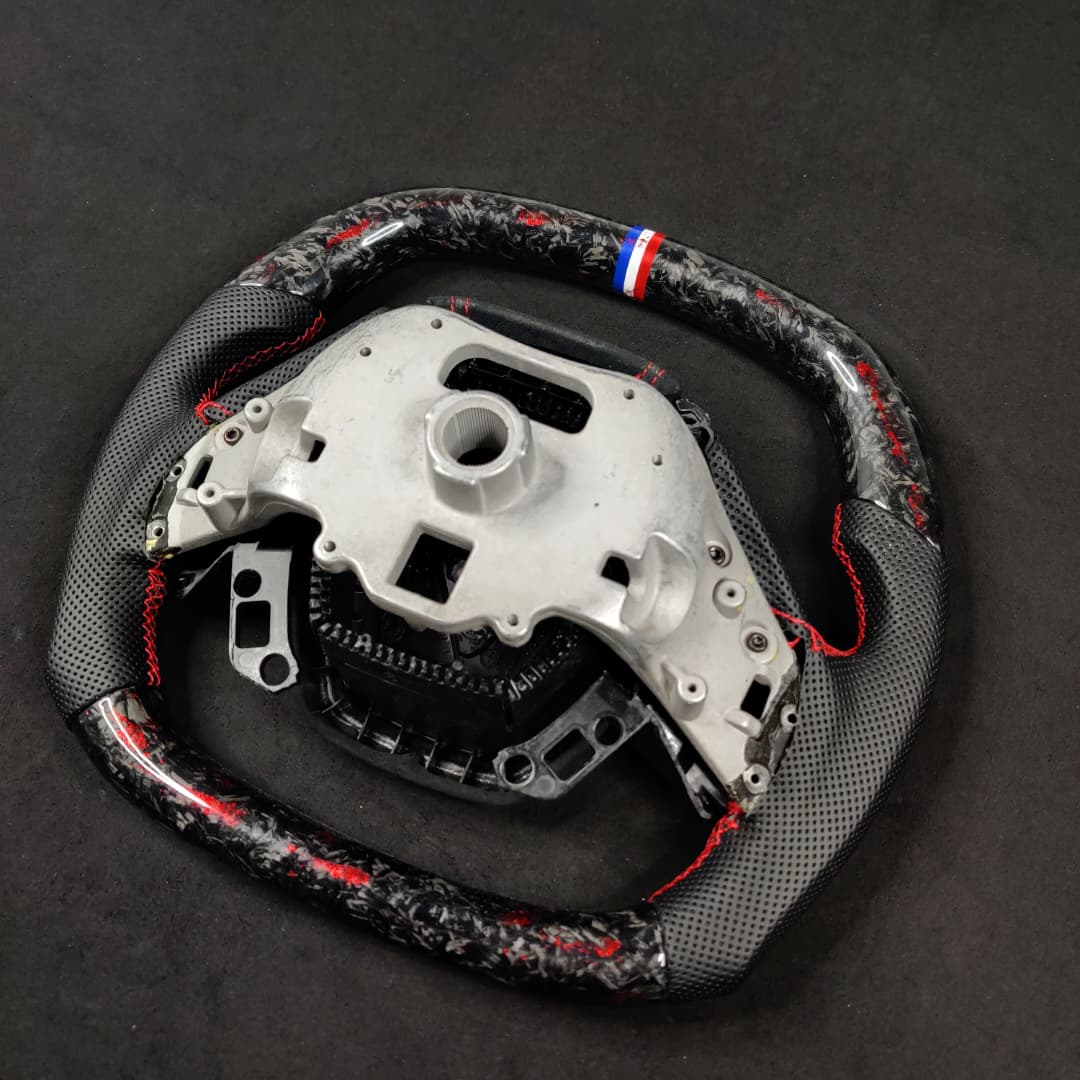 2020-2026+ Chevrolet C8 Corvette Custom Carbon Fiber Steering Wheel - AutoLEDTech.com