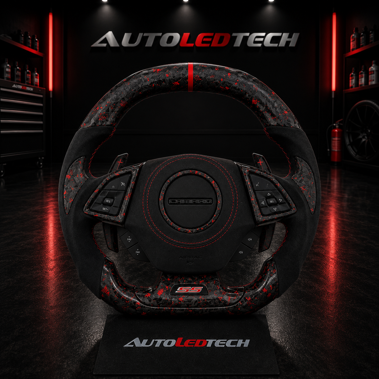 2016-2024 Chevrolet Gen 6 Camaro Custom Carbon Fiber Steering Wheel