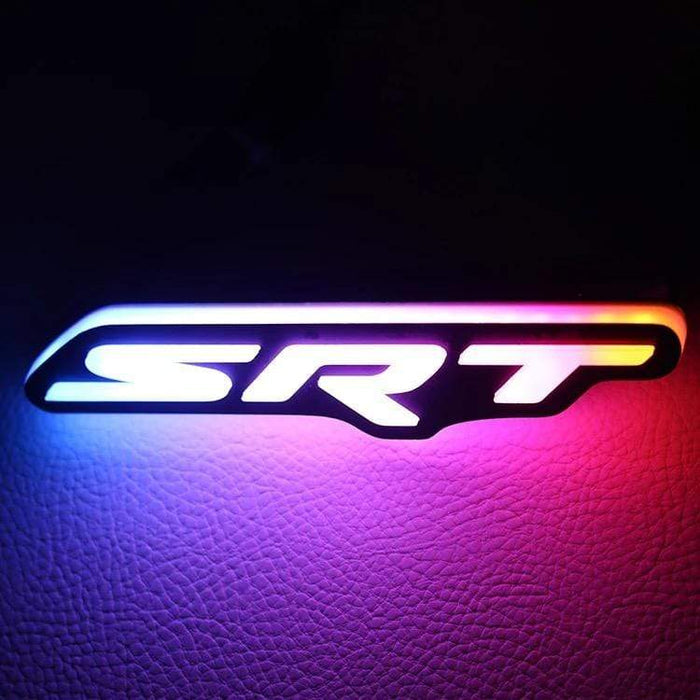 Dodge SRT RGBW Flow Series LED Badge Emblem Logo - AutoLEDTech.com