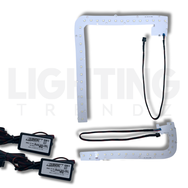 2017-2019 Ford Super Duty F250 RGBW Flow Series LED DRL Boards - AutoLEDTech.com