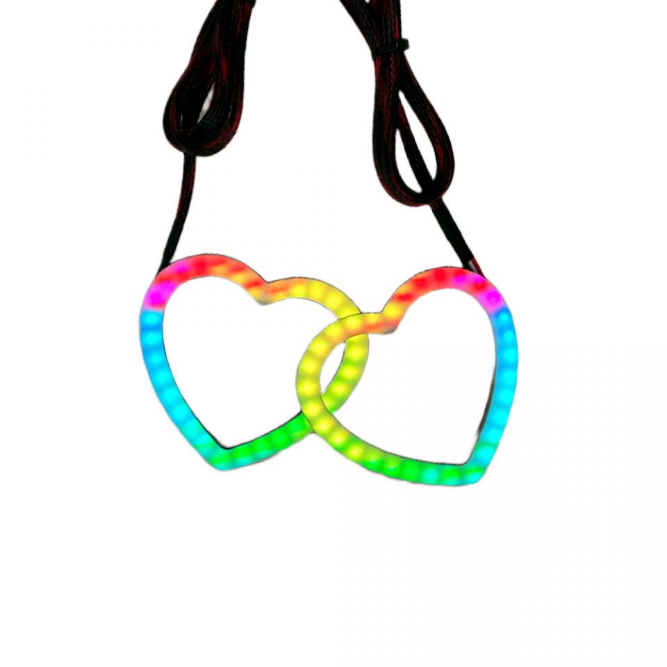 Flow Series RGBW LED Heart Shape Halos - AutoLEDTech.com