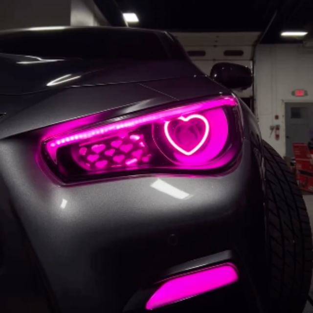 Flow Series RGBW LED Heart Shape Halos - AutoLEDTech.com