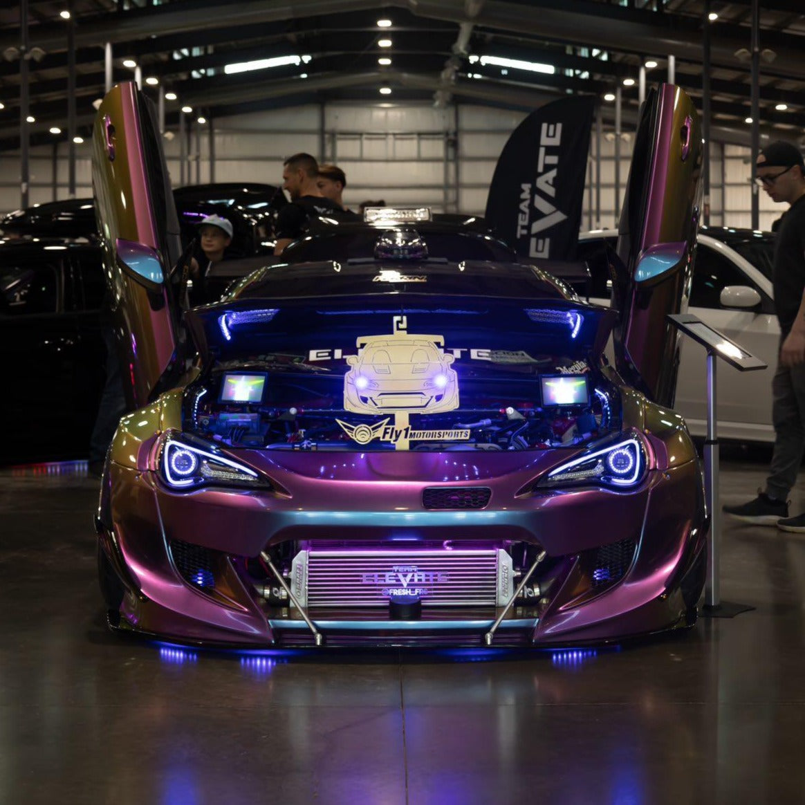 2012-2017 Scion FR-S RGBW Flow Series LED Halo DRL Headlights