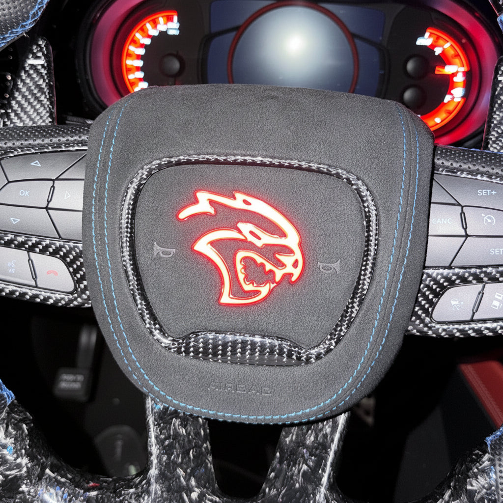SRT HELLCAT RGB LED Custom Airbag Cover - AutoLEDTech.com
