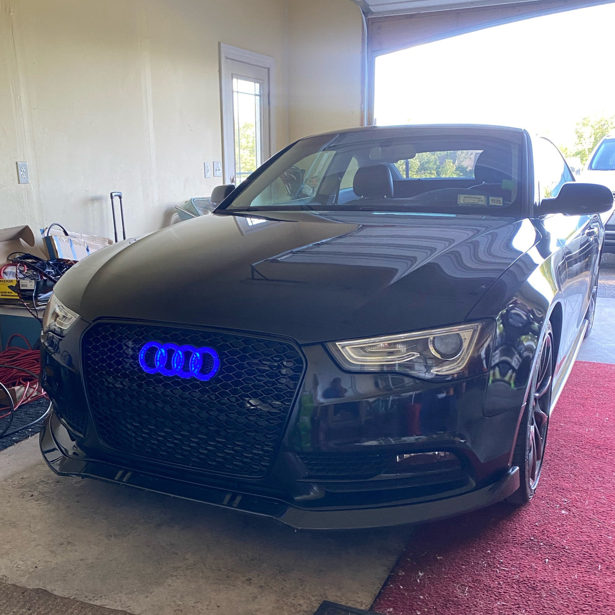 Illuminated Audi RGBW Flow Series LED Emblem Logo Badge - AutoLEDTech.com