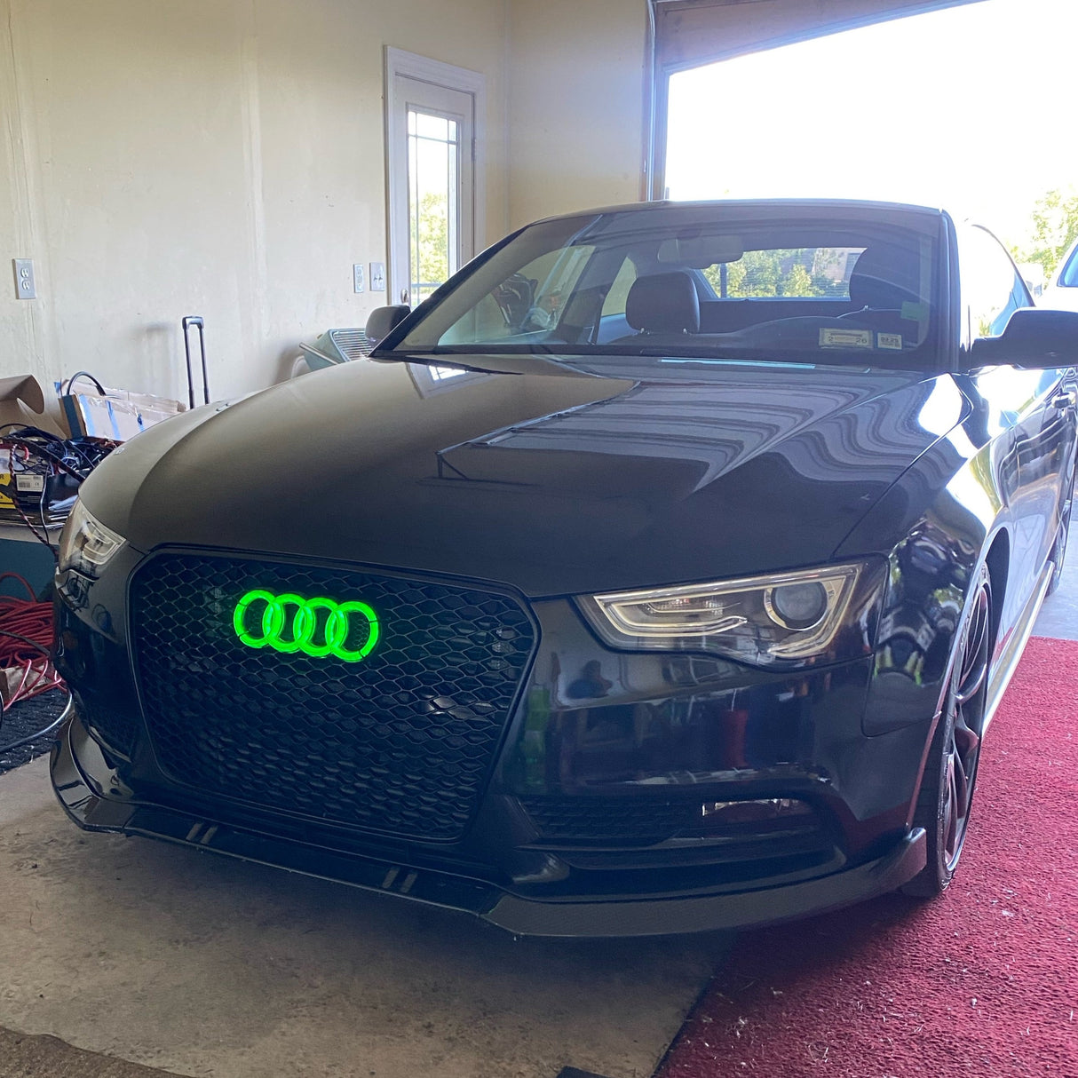 Illuminated Audi RGBW Flow Series LED Emblem Logo Badge - AutoLEDTech.com