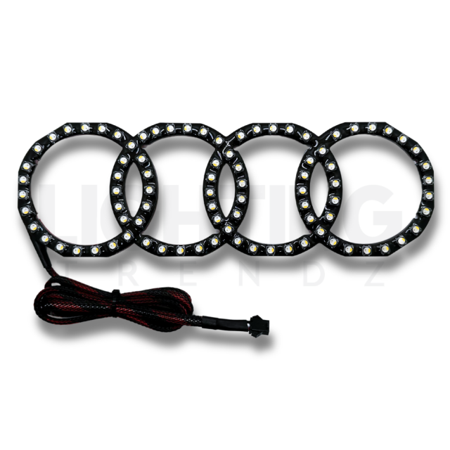 Illuminated Audi RGBW Flow Series LED Emblem Logo Badge - AutoLEDTech.com