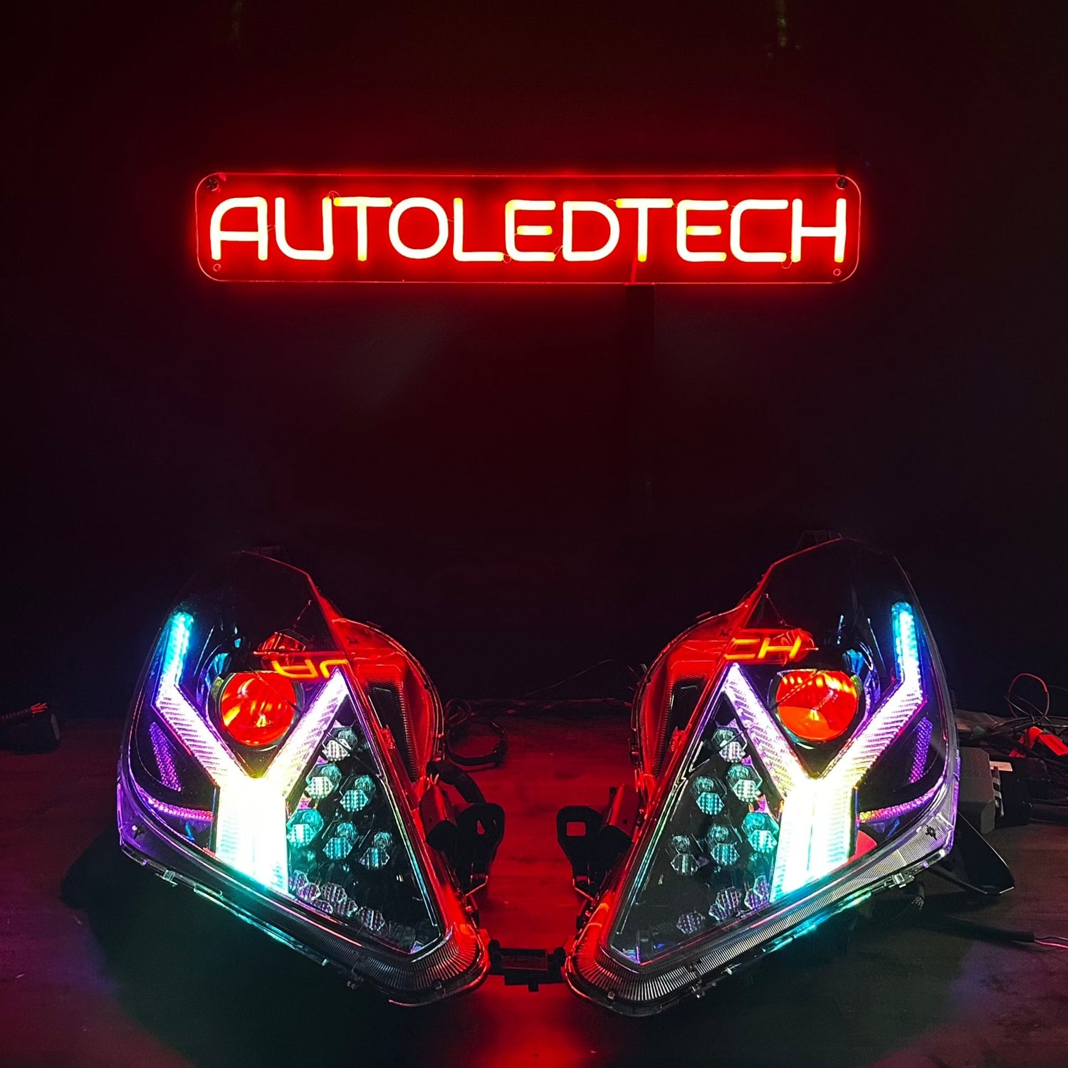2014-2019 Chevy C7 Corvette RGBW Flow Series LED DRL XB LED Headlights