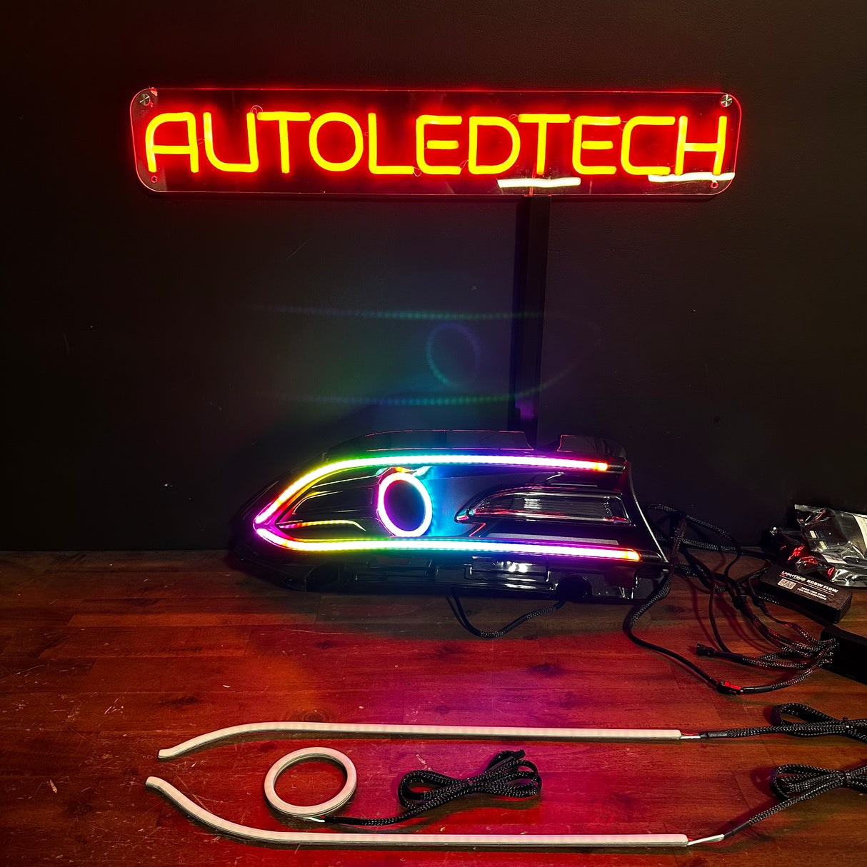 2015-2023 Dodge Charger RGBW Flow Series DIFFUSED LED DRL Boards + Halo Kit