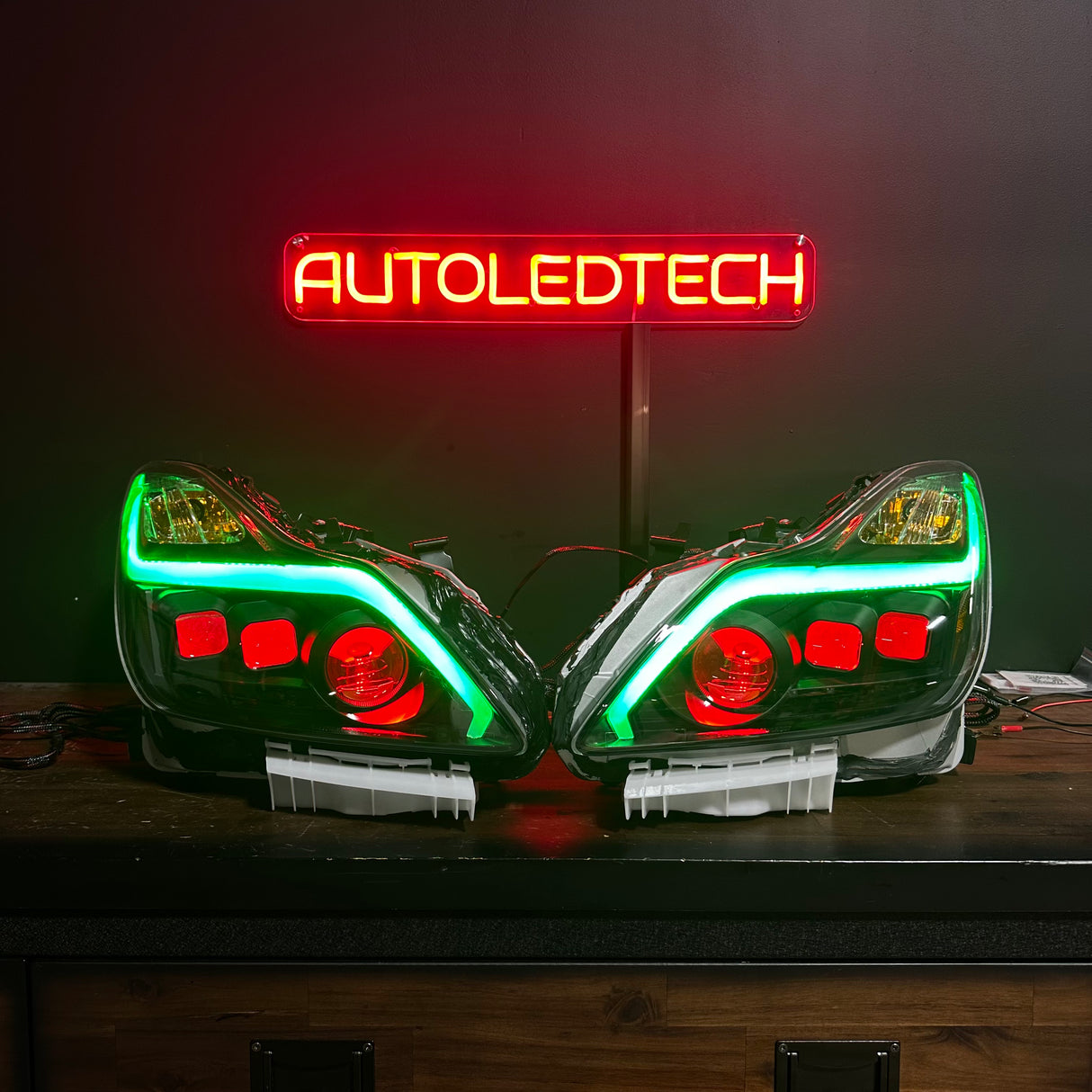 2010-2015 Infiniti G37/G25/Q60 RGB Flow Series LED DRL Headlights