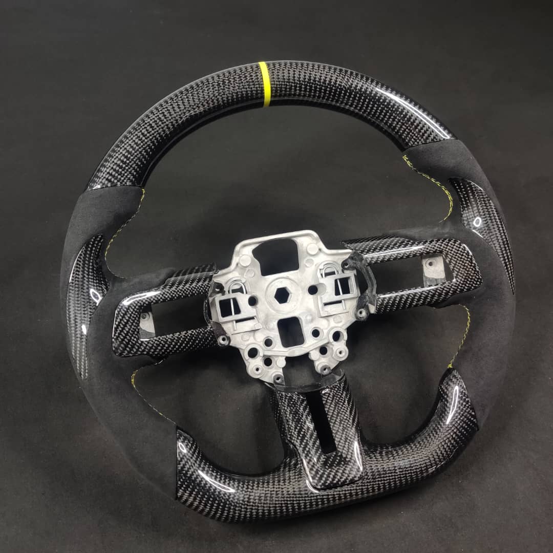 2005-2014 Ford Mustang Carbon Fiber Steering Wheel - AutoLEDTech.com