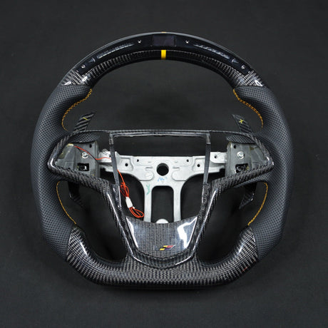 2013-2019 Cadillac ATS-V ATS Custom Carbon Fiber Steering Wheel w/ LED RPM Display