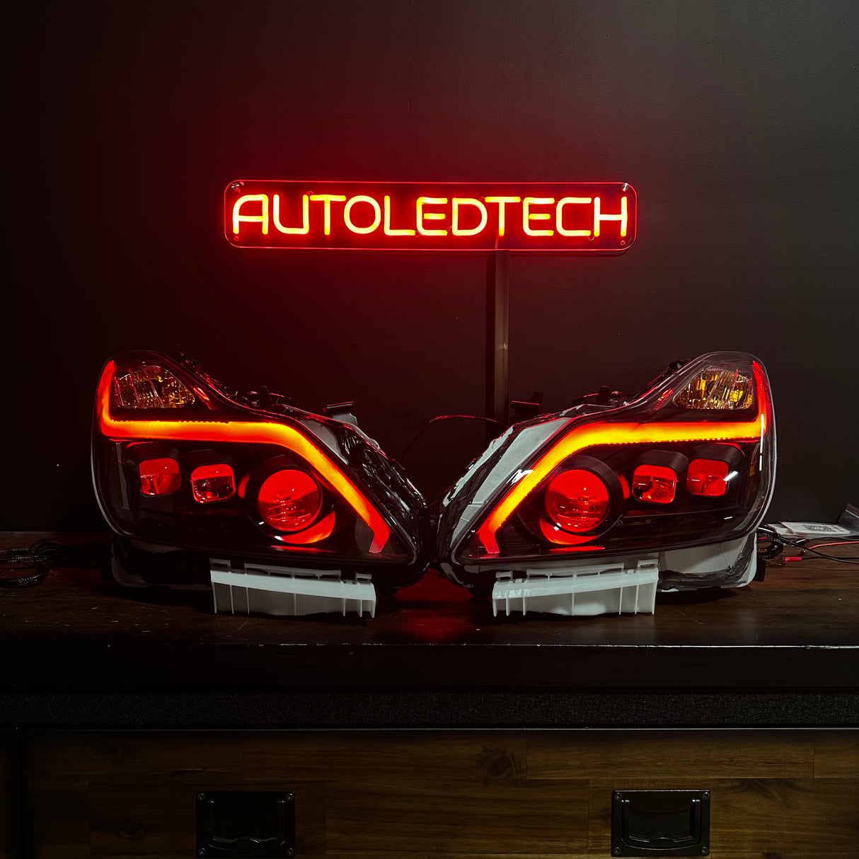 2010-2015 Infiniti G37/G25/Q60 RGB Flow Series LED DRL Headlights