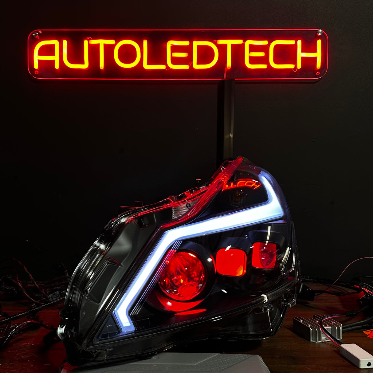 2010-2015 Infiniti G37/G25/Q60 RGB Flow Series LED DRL Headlights