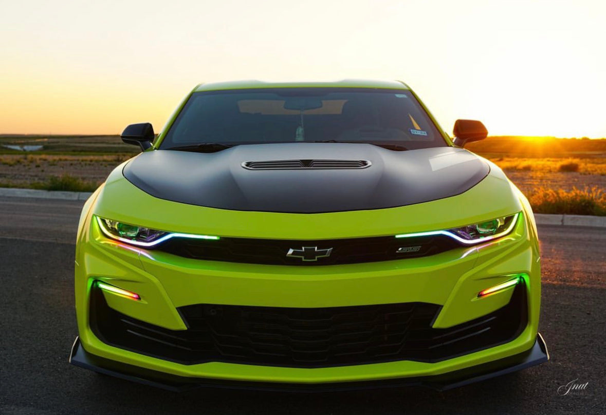 2019-2024 Chevrolet Camaro RS SS RGBW Color-Chasing LED DRL Board Tube Kit