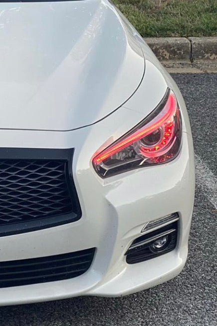 2014-2023 Infiniti Q50 Q70 RGBW Color-Chasing LED DRL Boards LED headlight kit AutoLEDTech Oracle Lighting Trendz Flow Series RGBHaloKits OneUpLighting Morimoto