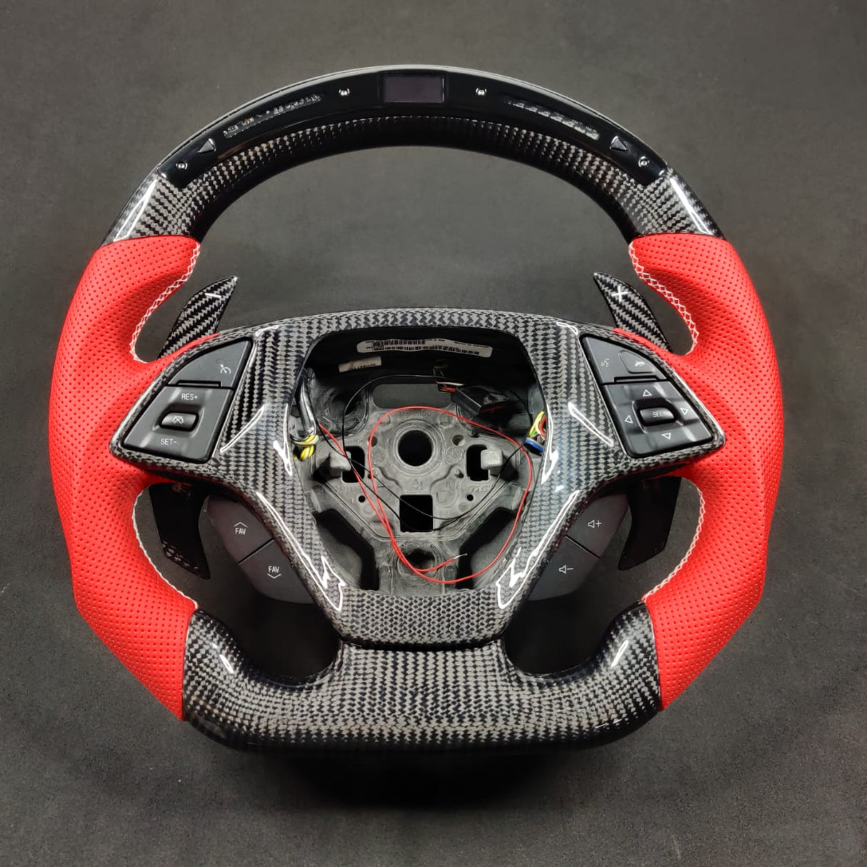 2014-2019 Chevrolet C7 Corvette Custom Carbon Fiber Steering Wheel w/ LED RPM Display LED headlight kit AutoLEDTech Oracle Lighting Trendz Flow Series RGBHaloKits OneUpLighting Morimoto