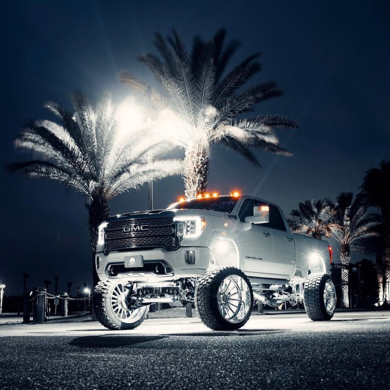 Hyper Pro MAX 104W PURE WHITE LED Rock Lights Pod Kit (9100 Lm)