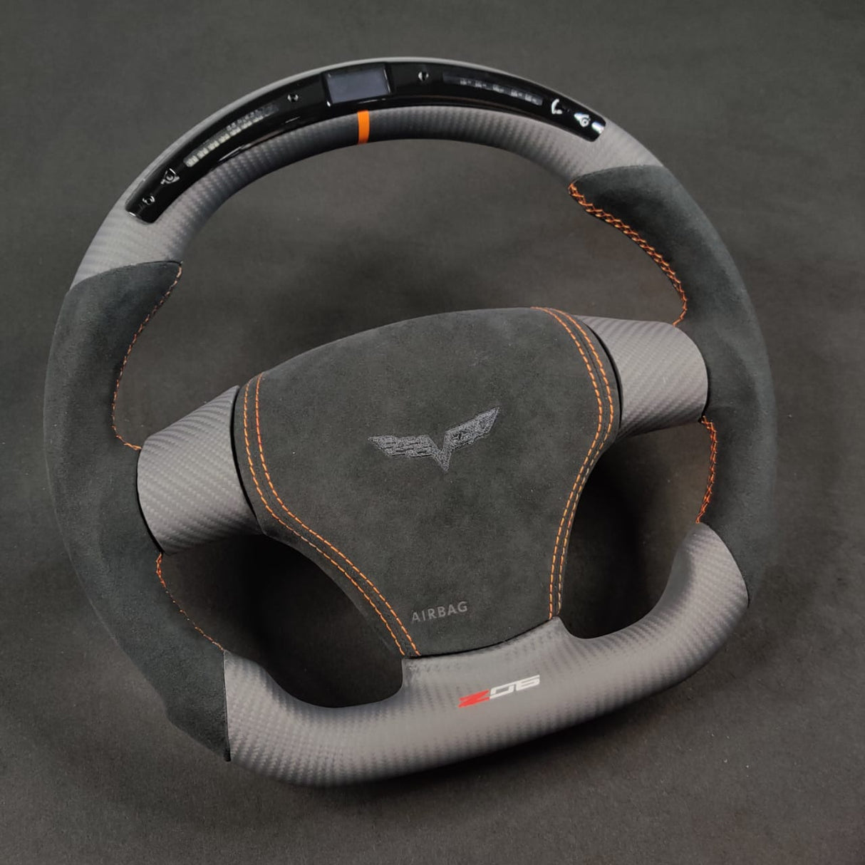 2006-2013 C6 Corvette Custom Carbon Fiber Steering Wheel - AutoLEDTech.com