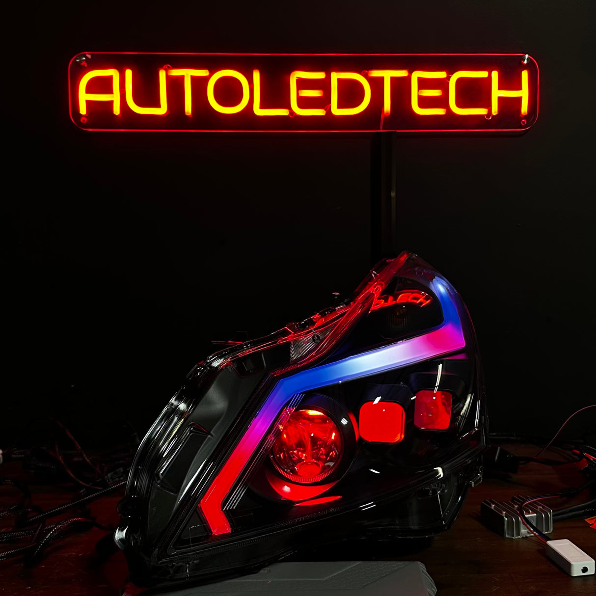 2010-2015 Infiniti G37/G25/Q60 RGB Flow Series LED DRL Headlights