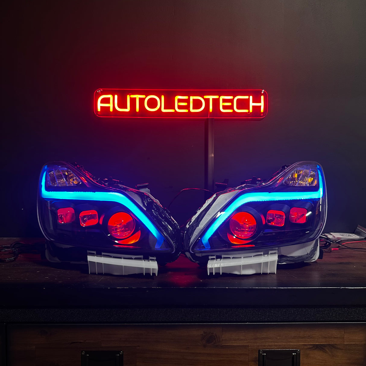 2010-2015 Infiniti G37/G25/Q60 RGB Flow Series LED DRL Headlights