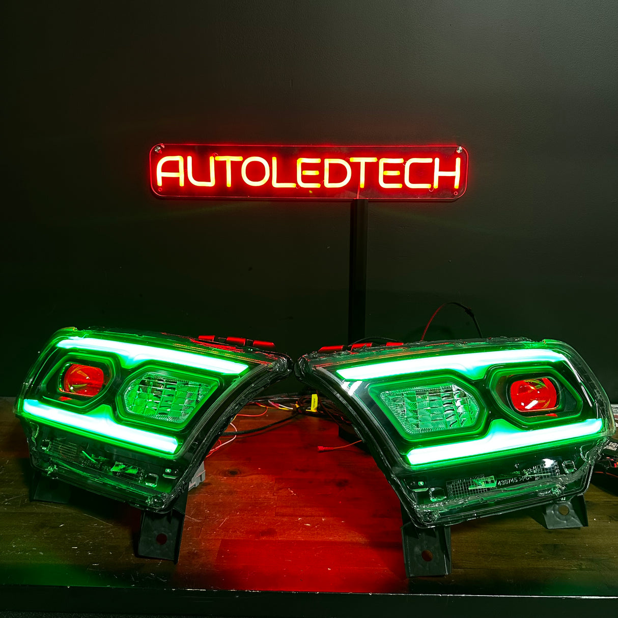 2014-2026+ Dodge Durango RGBW Flow Series LED DRL Prebuilt Headlights