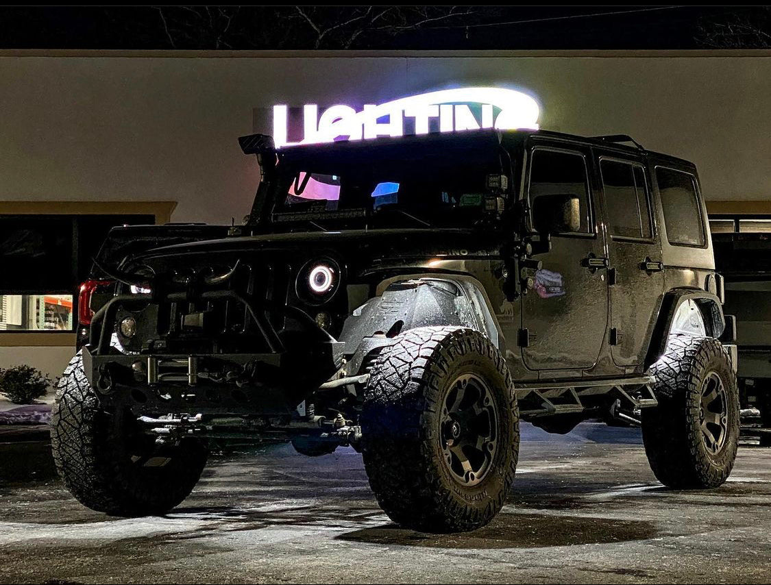 36W RGBW LED Rock Lights Pod Kit (3100 Lumen) LED headlight kit AutoLEDTech Oracle Lighting Trendz Flow Series RGBHaloKits OneUpLighting Morimoto